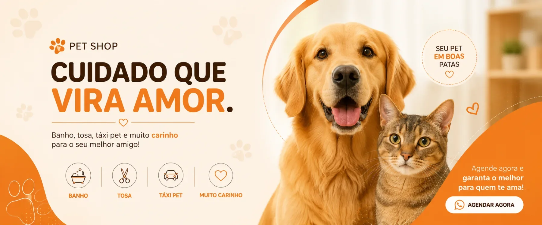 Banner de Pet shop