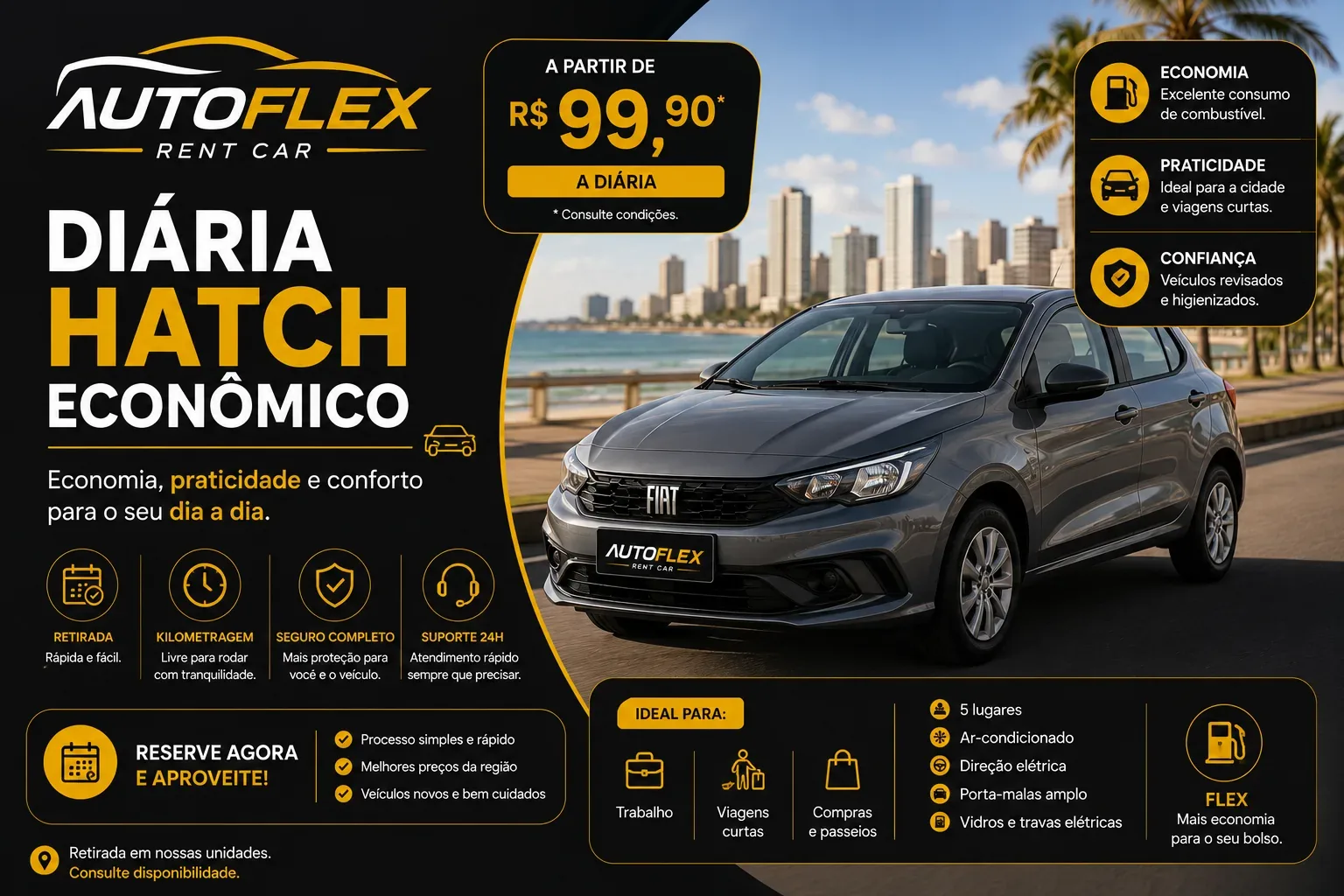 Diária Hatch Econômico