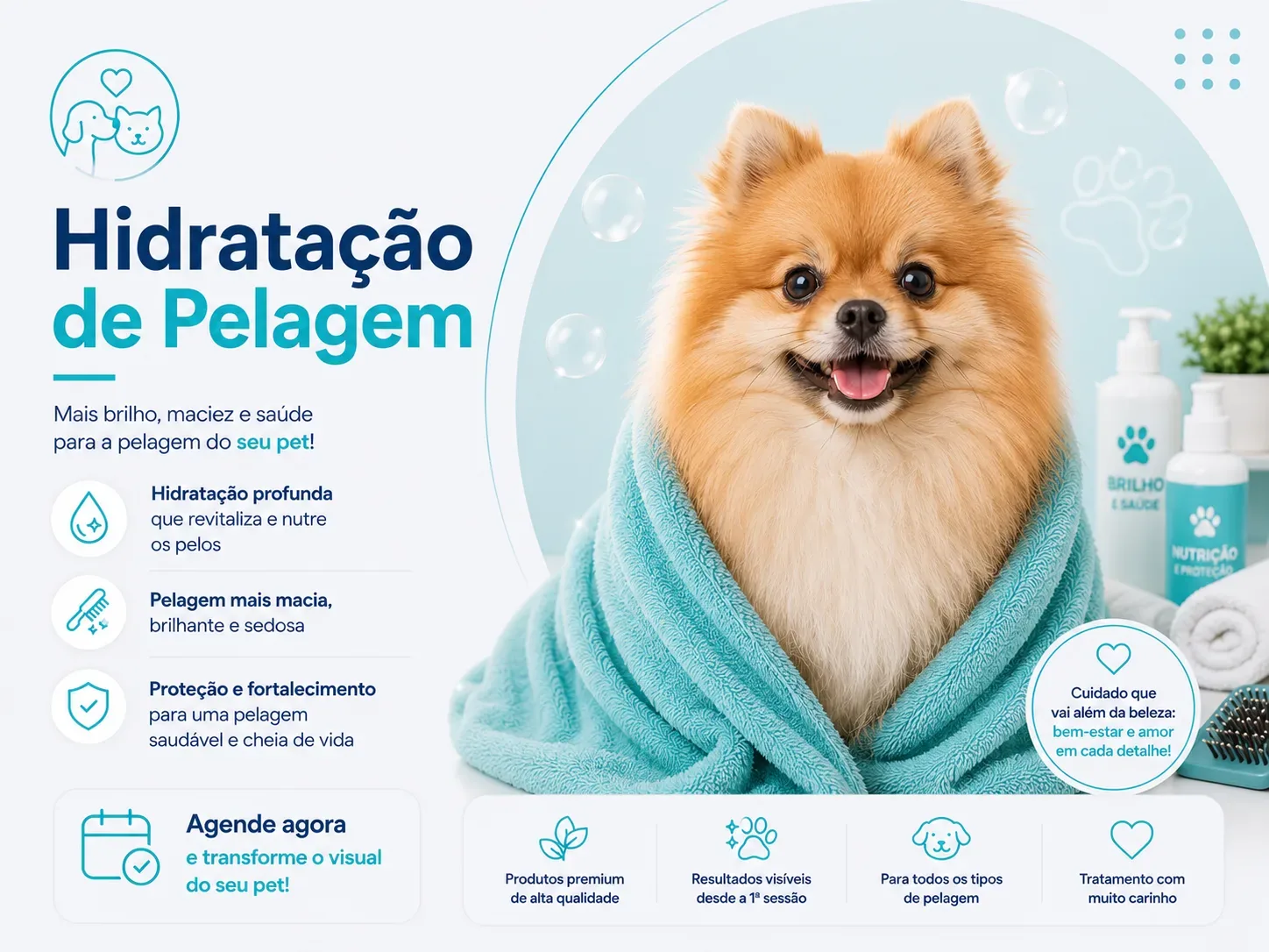 Hidratação de Pelagem